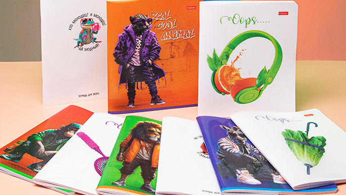 Тетради в пластиковых обложках с печатью и тиснением от Hatber: диалоги о прочности!<