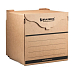 Короб картонный архивный "Brauberg", 330x310x340мм, на липучке, бурый