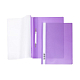 Папка-скоросшиватель пластиковая "Hatber", А4, 140/180мкм, прозрачный верх, фиолетовая