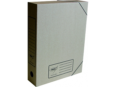 Папка картонная архивная на резинках "Kris Eco" АС-7e, 75мм, 325х250х75мм, бурая