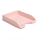 Лоток пластиковый горизонтальный для документов А4 "Стамм Дельта", 315х250х60мм, розовый
