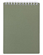 Блокнот "Hatber", 80л, А5, клетка, пластиковая обложка, на гребне, серия "Metallic - Зелёный"