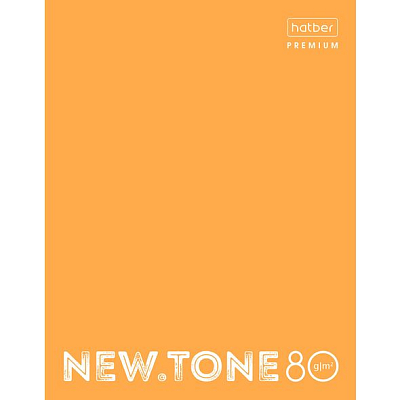 Тетрадь "Hatber Premium", 80л, А5, клетка, на 4-х кольцах, ламинация, серия "NewTone Neon - Orange"