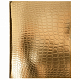 Тетрадь "Hatber", 96л, А5, клетка, обложка бумвинил, тиснение "Croco", на скобе, серия "Metallic - Золотая"