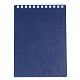 Блокнот "Hatber", 80л, А7, клетка, пластиковая обложка, на гребне, серия "Canvas - Синий"