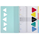 Тетрадь "Hatber", 96л, А4, клетка, 4 цветных разделителя, фигурная высечка, линейка и карман, пластиковая обложка, на гребне, серия "Proressive Canvas