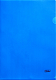 Папка-уголок пластиковая "Hatber", А4, 180мкм, непрозрачная, синяя
