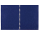 Тетрадь "Staff", 96л, А5, клетка, обложка бумвинил, на гребне, синяя