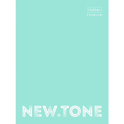 Папка картонная "Hatber Premium", А4, на 4-х кольцах, ламинация, серия "NewTone Neon - Мята"