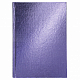 Записная книжка "Hatber", 80л, А5, клетка/линия, тиснение, твёрдый переплёт, обложка бумвинил, серия "Metallic - Фиолетовая"