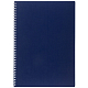 Тетрадь "Hatber", 80л, А4, клетка, многоуровневая перфорация, пластиковая обложка, на гребне, серия "Canvas - Синяя"