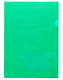 Папка-уголок пластиковая "Hatber", А4, 180мкм, с карманом для визитки, зелёная